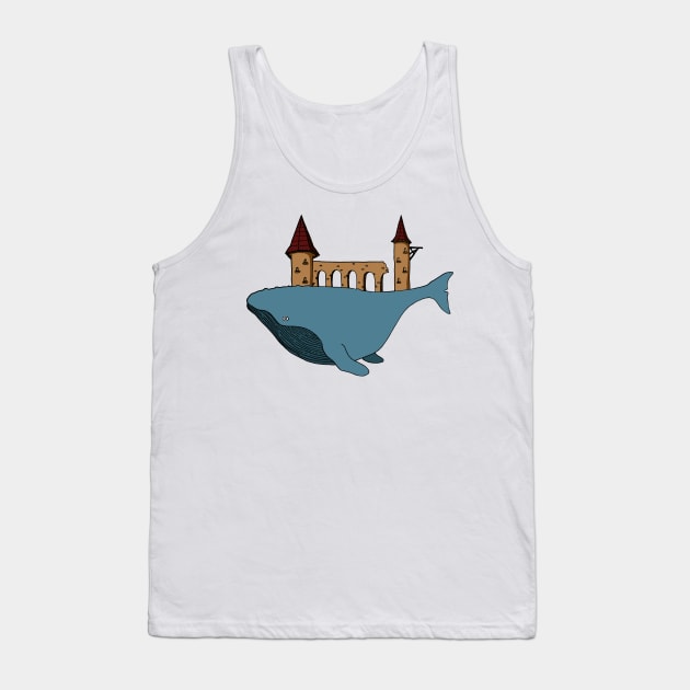 Flying whale Tank Top by PauRicart